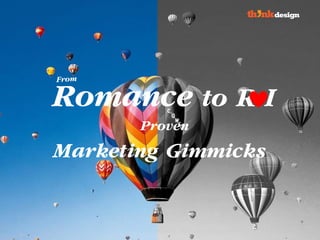 Proven
Marketing Gimmicks
Romance to R I
 