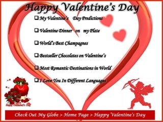 Check Out My Globe > Home Page > Happy Valentine’s Day

 