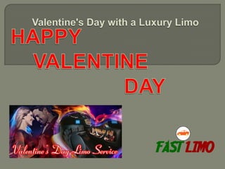 Valentine's day with a luxury limo