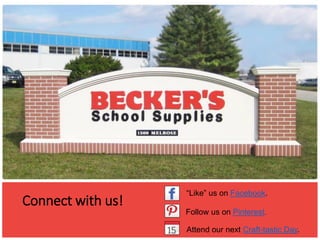 “Like” us on Facebook.
Follow us on Pinterest.
Connect  with  us!
 