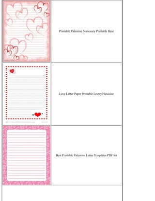 Valentine Writing Paper | PDF