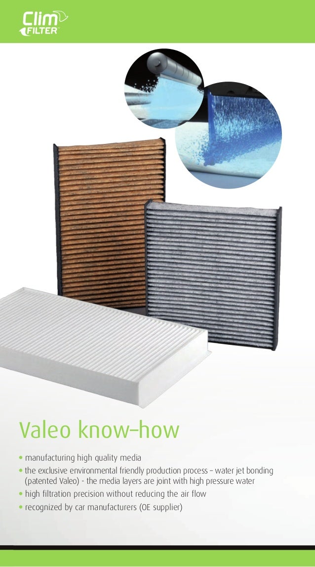 Valeo Air Conditioning Cabin Air Filter 2013 Catalogue 955604