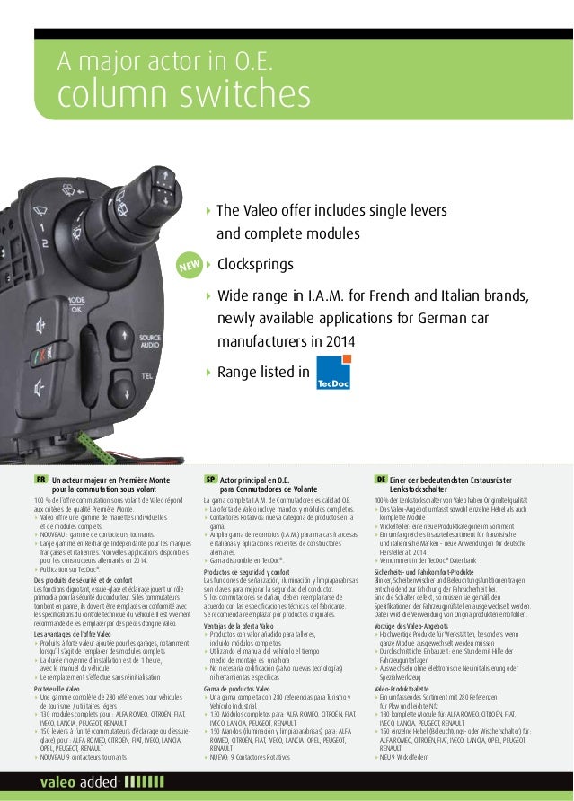 Valeo 251624 Lenkstockschalter