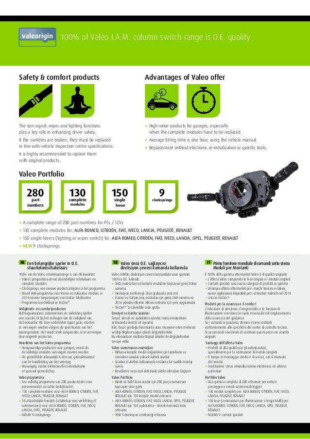 Valeo Service 251625 Lenkstockschalter