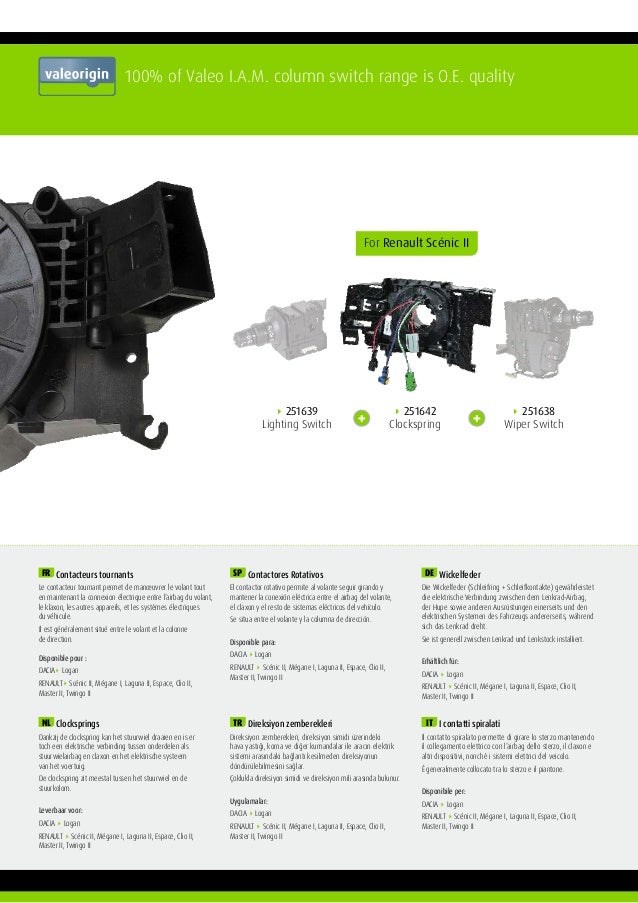 VALEO Leva devio guida RENAULT SUPER 5 EXPRESS ESPACE 9 11 251104