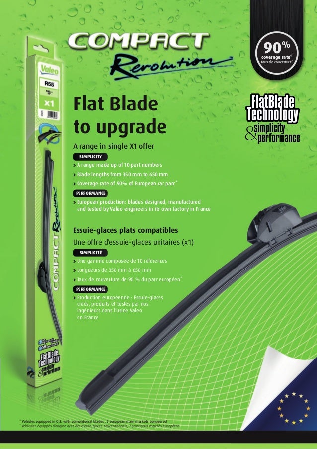 Valeo compact wiper blade 2015 2016 catalogue 20162017 catalogue 953238