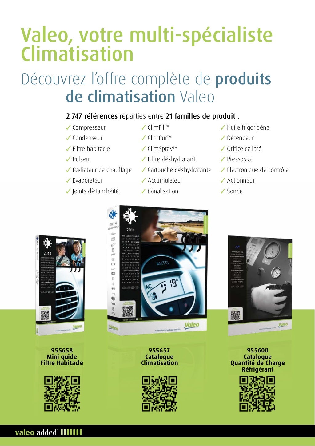 Valeo Catalogue Équipement Garage 20142015 955662 Français