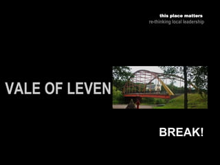 this place matters
re-thinking local leadership
BREAK!
 