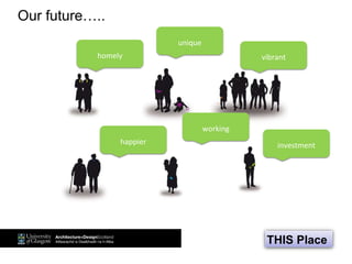THIS Place
Our future…..
homely
unique
vibrant
working
happier investment
 