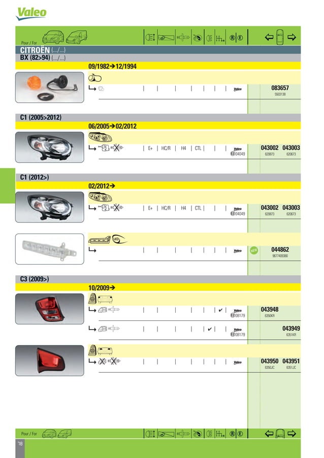 Valeo Passenger Car & Light Commercial Vehicles Lighting & Signalling