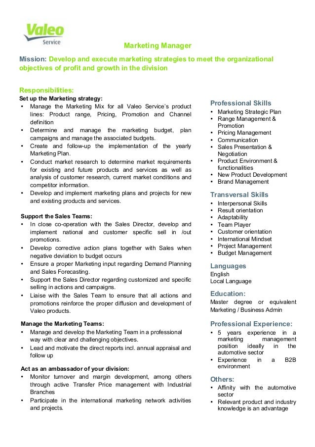 product development manager job description