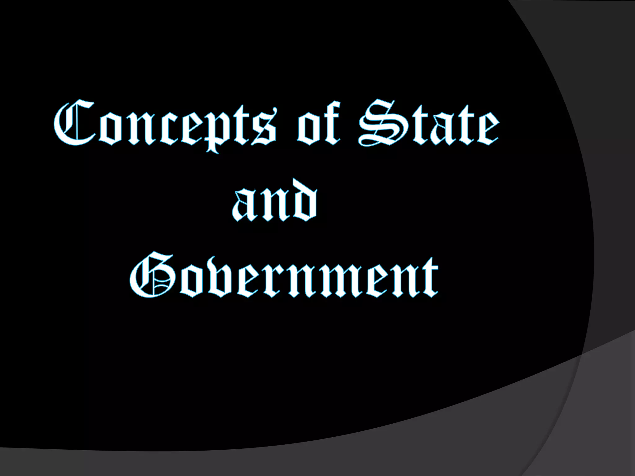 Elements of State | PPTX