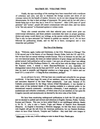 Matrix III Volume Two By Val Valerian   