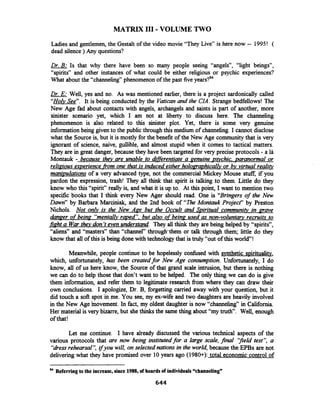 Matrix III Volume Two By Val Valerian   