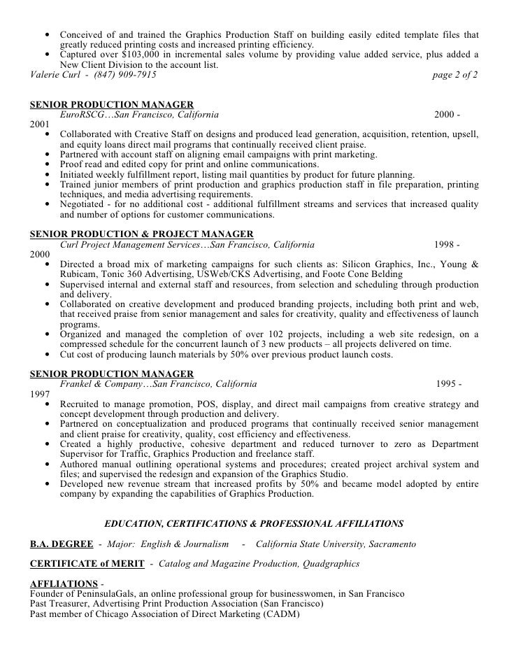 print sales resume