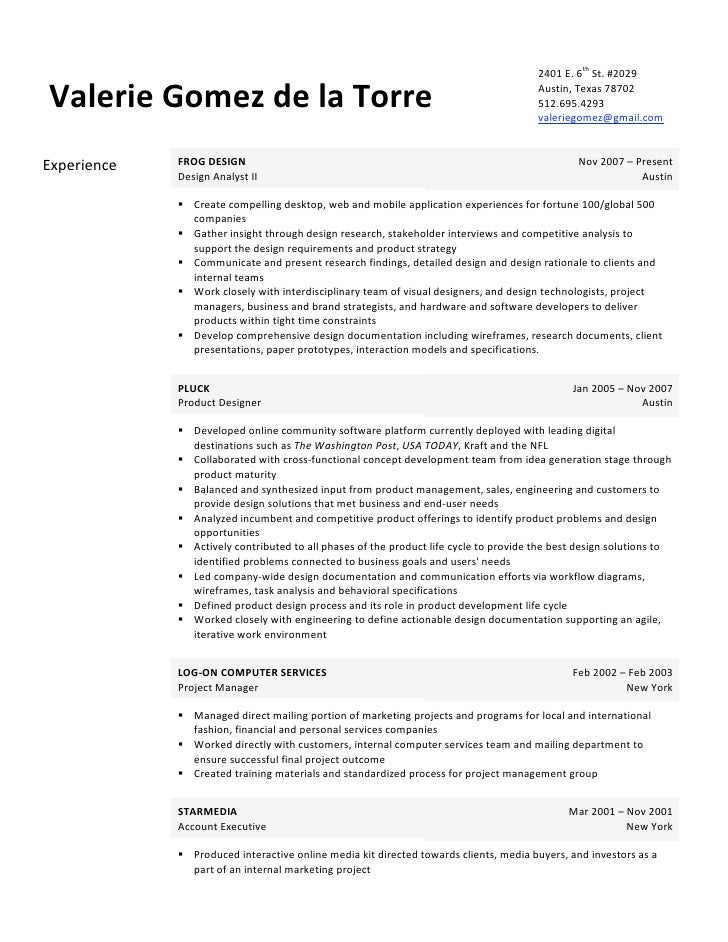 valerie gomez de la torre resume 042009