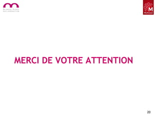 MERCI DE VOTRE ATTENTION
20
 