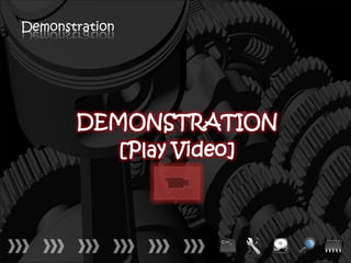 Demonstration




       DEMONSTRATION
          [Play Video]
 
