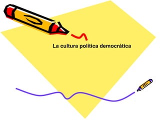 La cultura política democrática
 