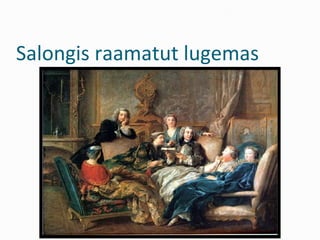 Salongis raamatut lugemas
 