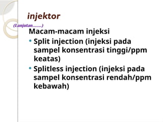 VALIDASI GC 2010 KPI.pptx gas kromatografi | PPTX