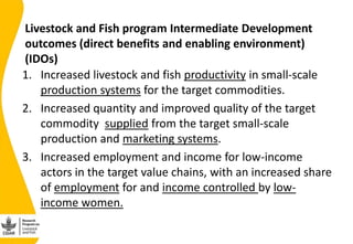 Validating the Nicaragua Dual Purpose Cattle  Value chain Impact Pathway(s) 