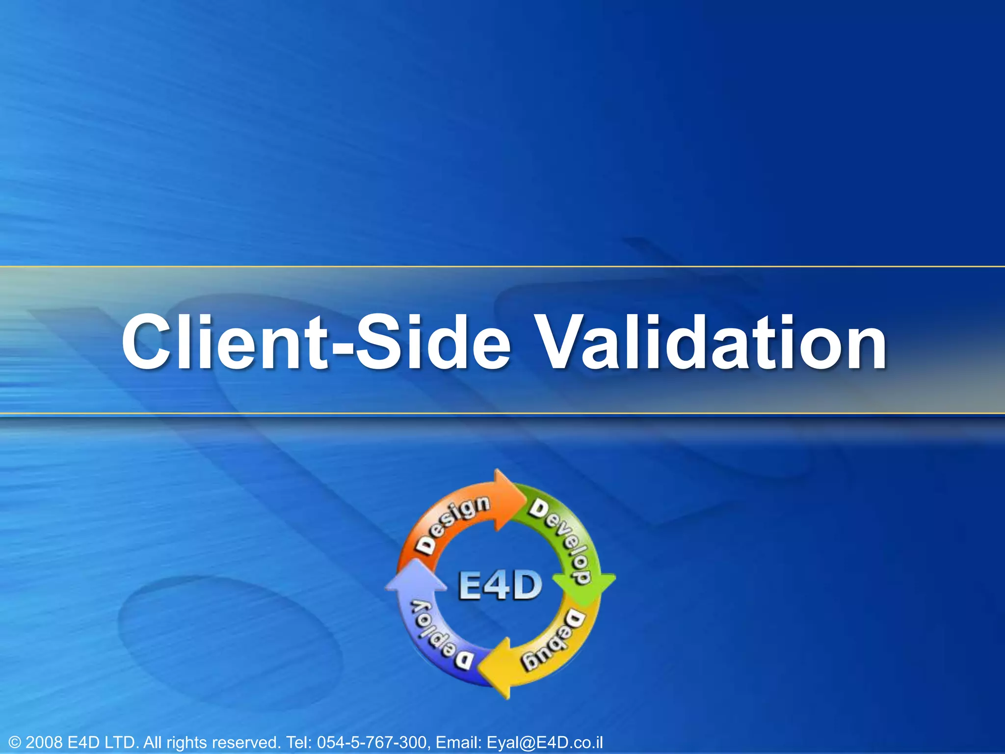 Client-Side Validation