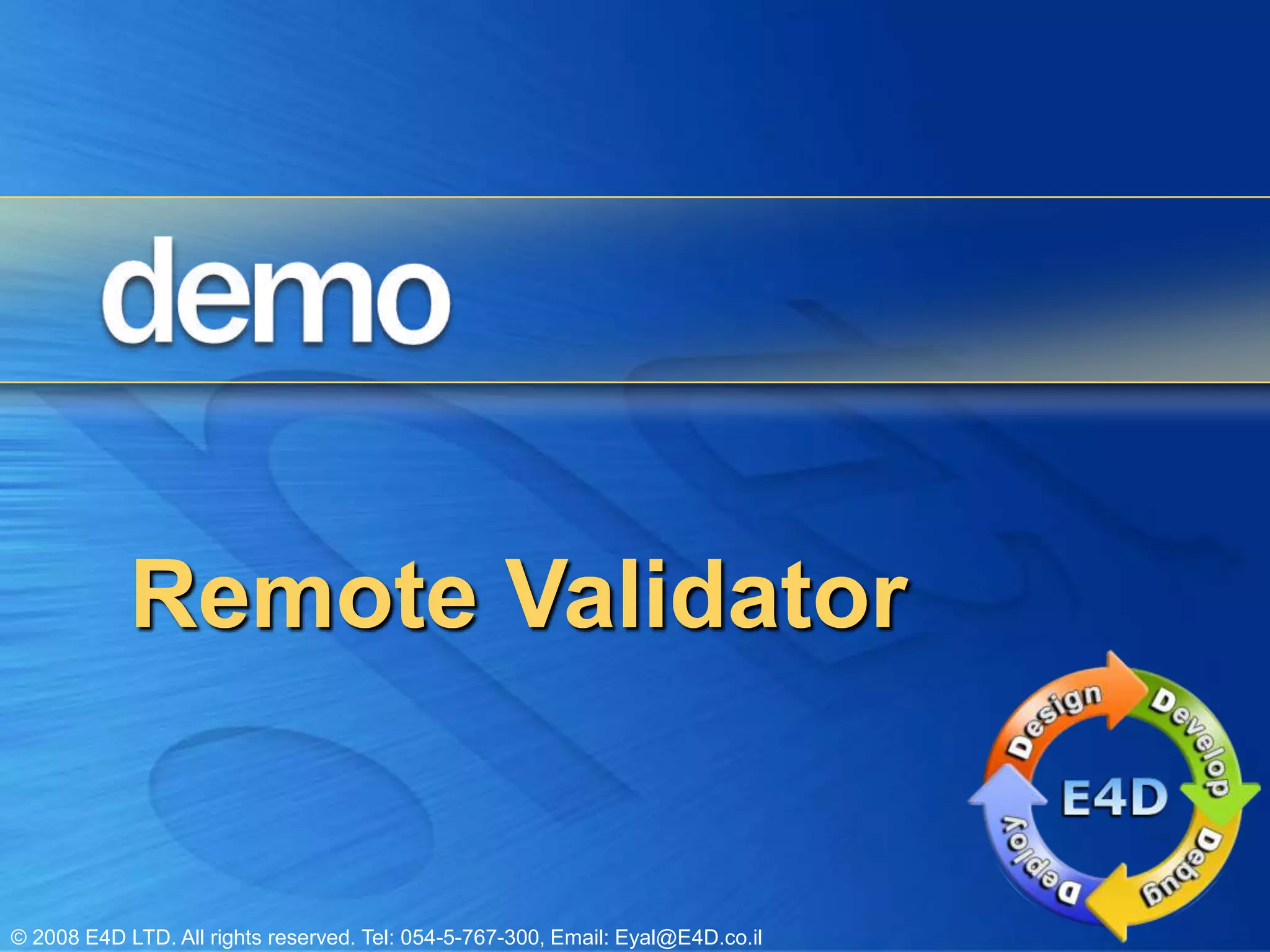 Remote Validator