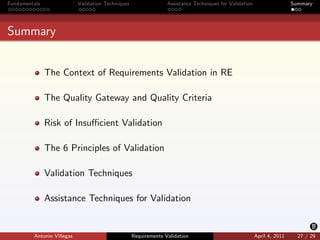 Requirements Validation | PDF