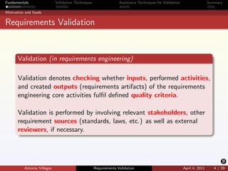 Requirements Validation | PDF