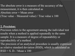 Total Error Approach Validation Analytical method Validation | PPT