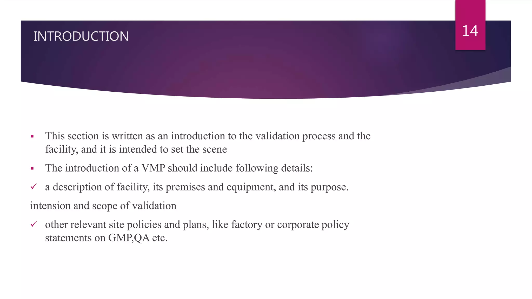 Validation and calibration master plan ppt