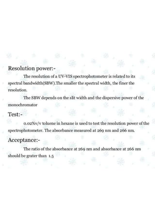 Validation and calibration of analytical equipment | PDF