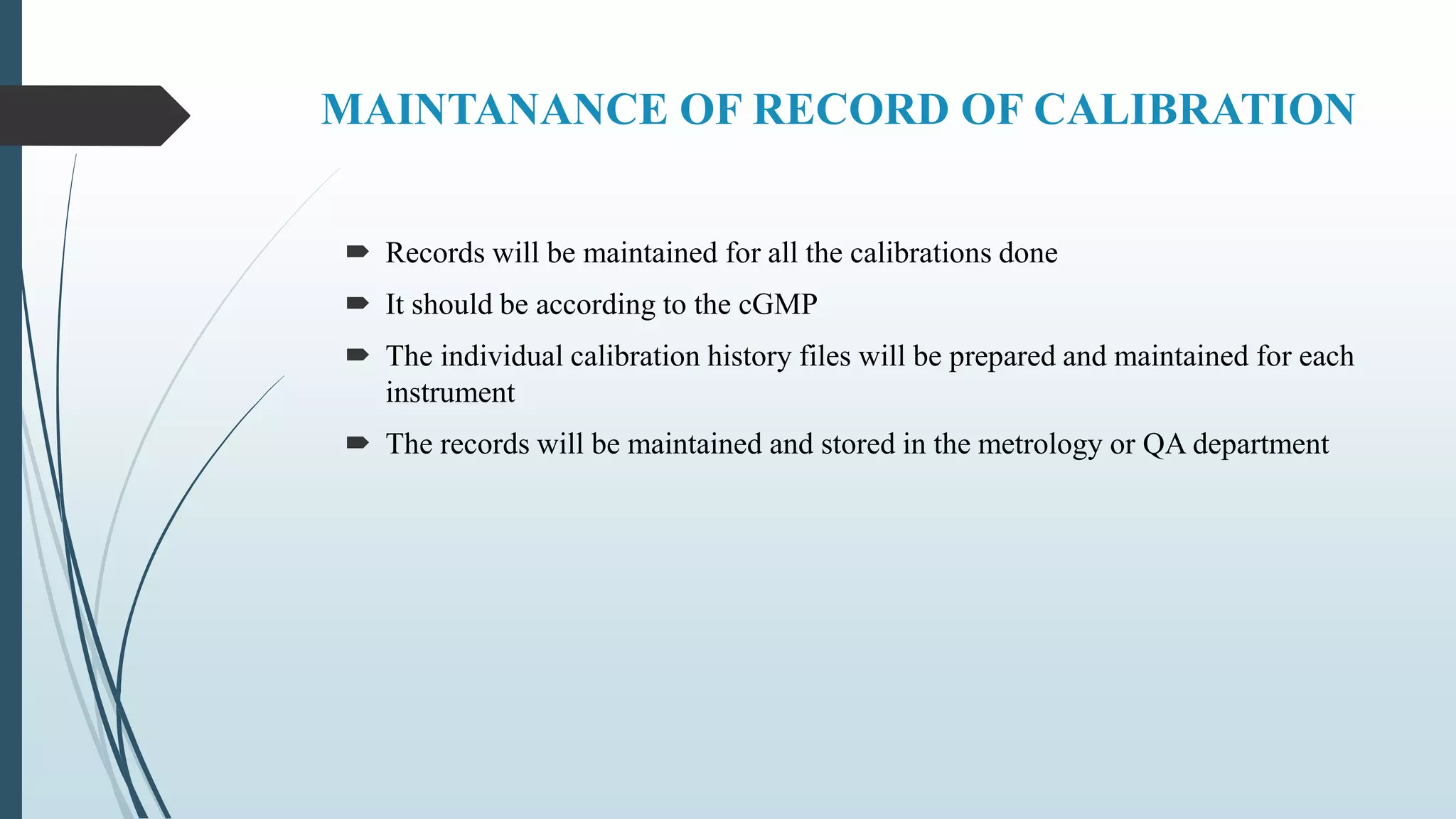 Validation and calibration of master plan ppt