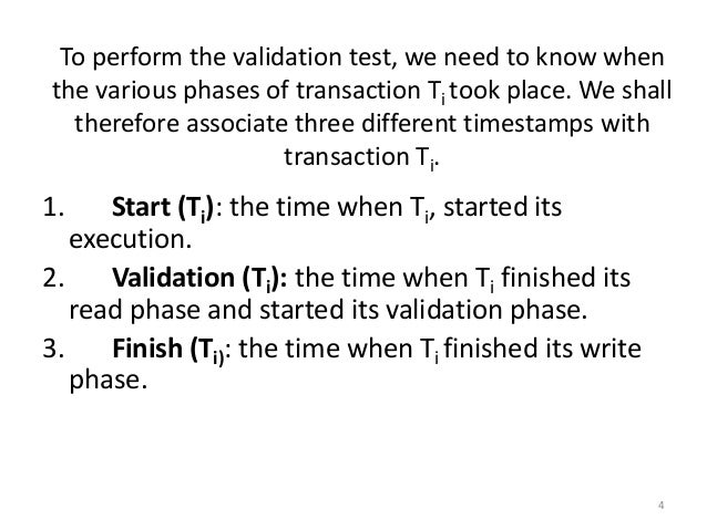 Validation based protocol