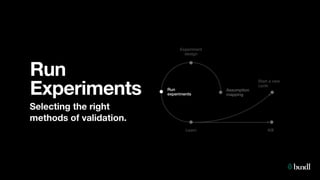 Lean Business Validation experiments | PDF