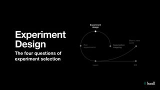 Lean Business Validation experiments | PDF