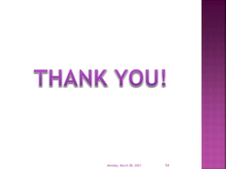 Monday, March 08, 2021 54
 