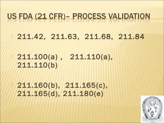  211.42, 211.63, 211.68, 211.84 
 211.100(a) , 211.110(a), 
211.110(b) 
 211.160(b), 211.165(c), 
211.165(d), 211.180(e) 
33 
 