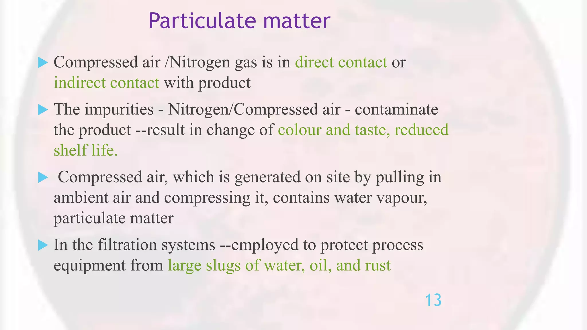 Validation of compressed air and nitrogen | PPTX