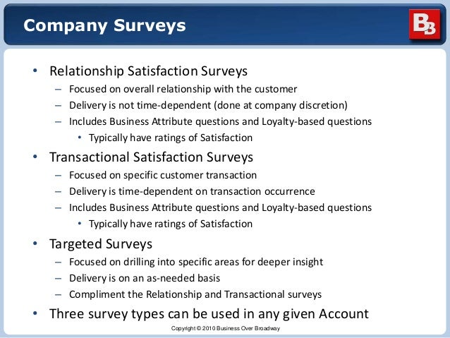customer survey sample