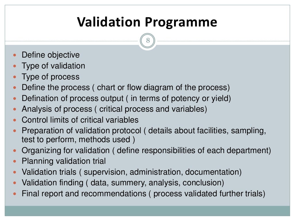 Validation of equipment copy