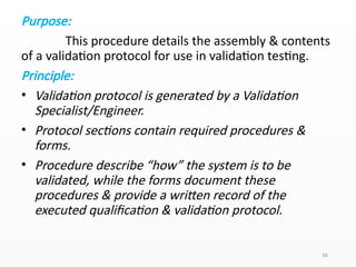 Validation Protocol In Pharma Pharmaceutical Equipment Validation: IQ, OQ, PQ, Cleaning, and Process ...
