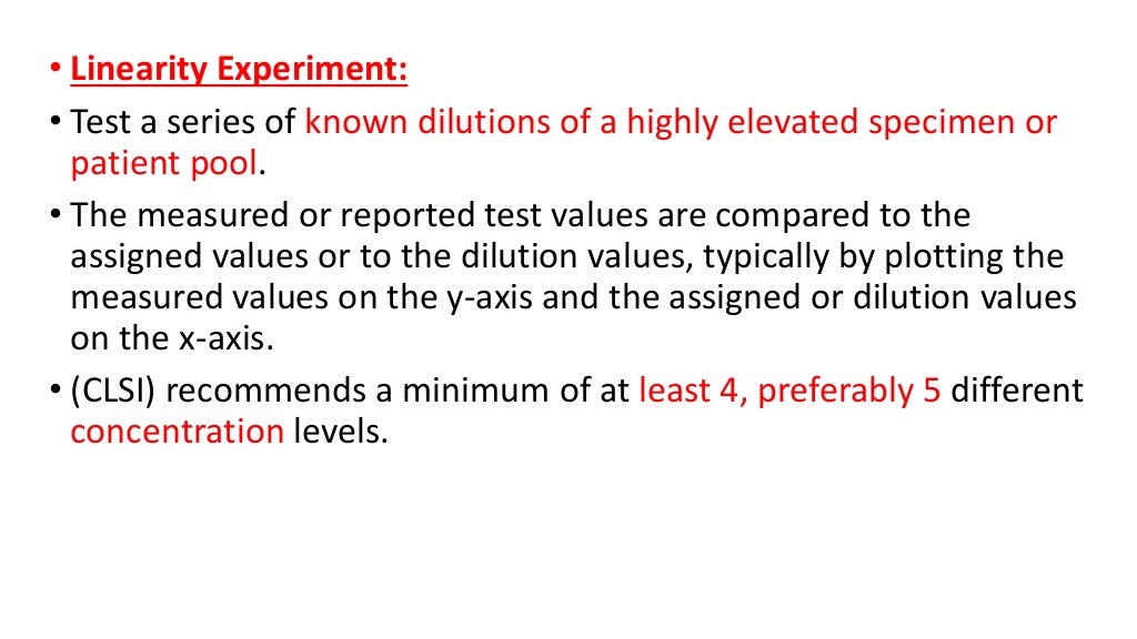 Validation of lab instruments and quantitative test methods
