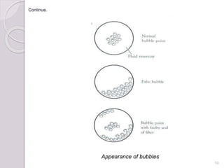 Continue.
10
Appearance of bubbles
 