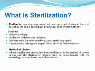 Validation Of Sterilization Methods Pptx
