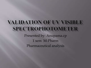 Presented by: Anupama.cp
1 sem M-Pharm
Pharmaceutical analysis
 