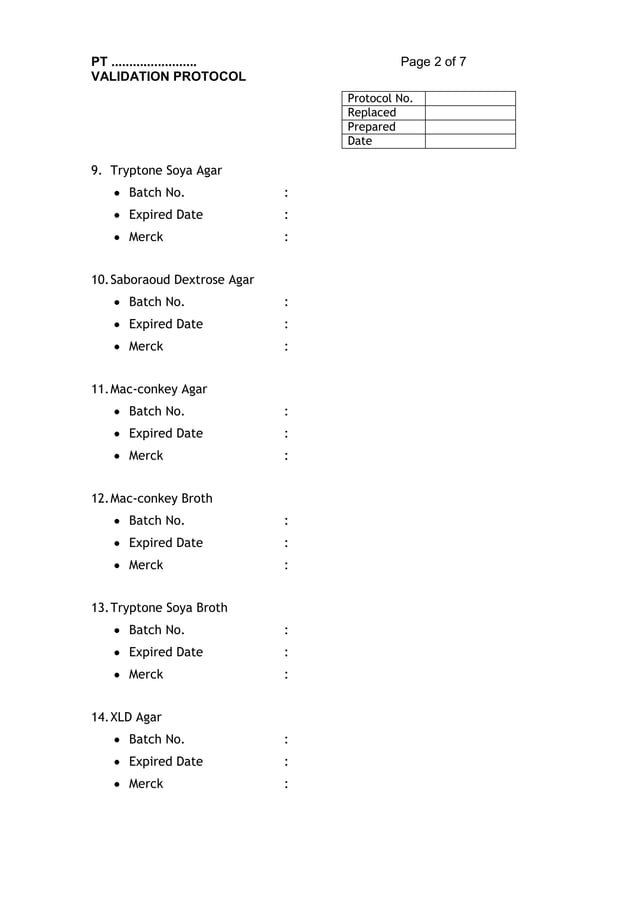 Contoh protokol validasi metode analisis mikrobiologi #2 | PDF