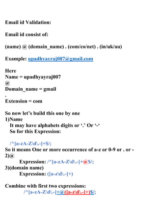 JavaScript Regular Expression Match | PDF