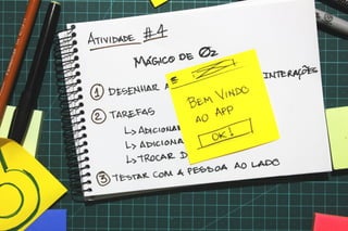 Valide no papel: Prototipagem e testes de interfaces mobile - versão 2